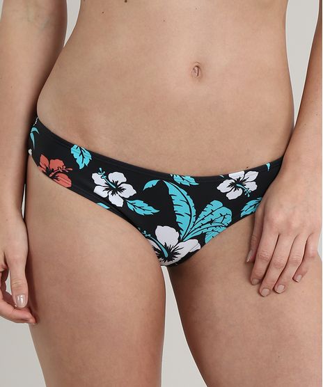 Biquini-Calcinha-Tanga-Estampado-Tropical-com-Protecao-UV50--Preto-9661138-Preto_1