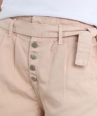 Short-de-Sarja-Feminino-Clochard-com-Faixa-para-Amarrar-Rose-9756599-Rose_4