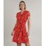 Vestido-Feminino-Curto-Transpassado-Estampado-Floral-Manga-Curta-Vermelho-9693044-Vermelho_1