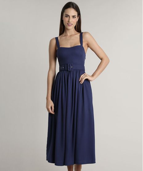 Vestido-Feminino-Mindset-Midi-com-Bolsos-e-Cinto-Alca-Media-Azul-Marinho-9805569-Azul_Marinho_1