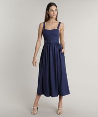 Vestido-Feminino-Mindset-Midi-com-Bolsos-e-Cinto-Alca-Media-Azul-Marinho-9805569-Azul_Marinho_3