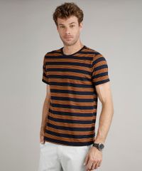 Camiseta-Masculina-Basica-Comfort-Fit-Listrada-Manga-Curta-Gola-Careca-Azul-Marinho-9448508-Azul_Marinho_1