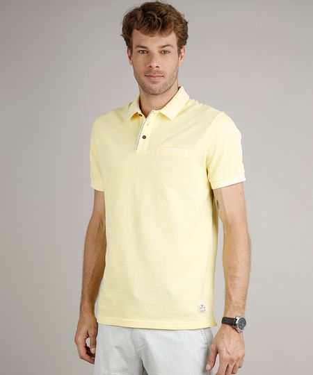 Polo-Masculina-em-Piquet-Comfort-Fit-com-Bolso-Manga-Curta-Amarelo-Claro-9529645-Amarelo_Claro_1 Polo-Masculina-em-Piquet-Comfort-Fit-com-Bolso-Manga-Curta-Amarelo-Claro-9529645-Amarelo_Claro_1