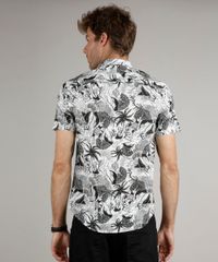 Camisa-Masculina-Tradicional-Estampada-de-Floresta-Manga-Curta-Branca-9516956-Branco_2