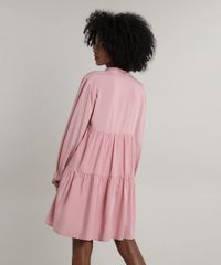 Vestido-Feminino-Mindset-Curto-Amplo-com-Recortes-Manga-Longa-Rose-9818119-Rose_2