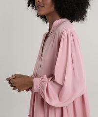 Vestido-Feminino-Mindset-Curto-Amplo-com-Recortes-Manga-Longa-Rose-9818119-Rose_4