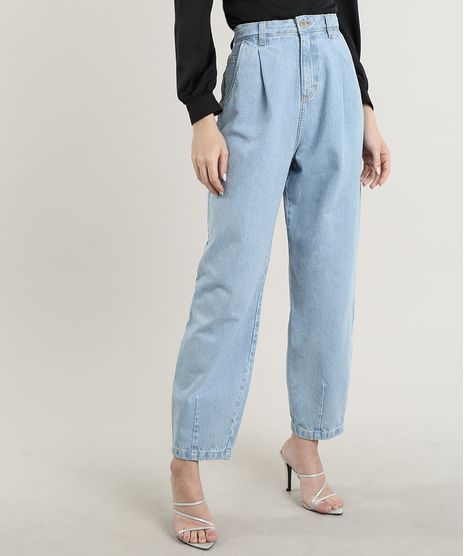 Calca-Jeans-Feminina-Mindset-Carrot-com-Pregas-Azul-Claro-9830523-Azul_Claro_1