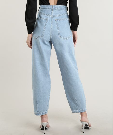 calça jeans feminina com pregas