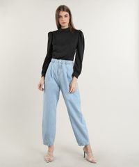 Calca-Jeans-Feminina-Mindset-Carrot-com-Pregas-Azul-Claro-9830523-Azul_Claro_3