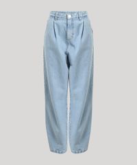 Calca-Jeans-Feminina-Mindset-Carrot-com-Pregas-Azul-Claro-9830523-Azul_Claro_5