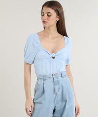Blusa-Feminina-Mindset-Canelada-com-No-Manga-Curta-Decote-Coracao-Azul-Claro-9825706-Azul_Claro_1