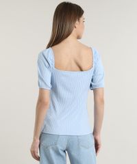 Blusa-Feminina-Mindset-Canelada-com-No-Manga-Curta-Decote-Coracao-Azul-Claro-9825706-Azul_Claro_2