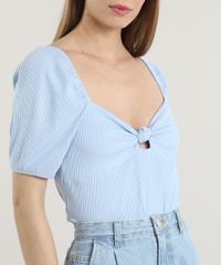 Blusa-Feminina-Mindset-Canelada-com-No-Manga-Curta-Decote-Coracao-Azul-Claro-9825706-Azul_Claro_4