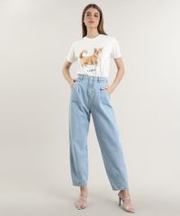 T-Shirt-Feminina-Mindset-Cachorro-Corgi-Manga-Curta-Decote-Redondo-Off-White-9818421-Off_White_3