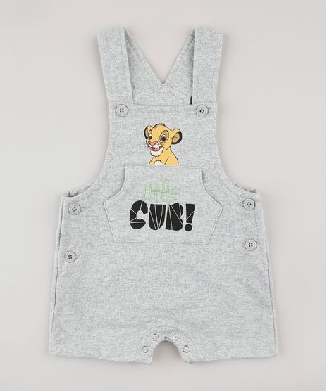 Jardineira-Infantil-O-Rei-Leao-em-Moletom-Cinza-Mescla-9709042-Cinza_Mescla_1