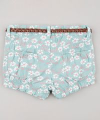 Short-Infantil-Estampado-Floral-com-Cinto-Verde-Claro-9567757-Verde_Claro_2
