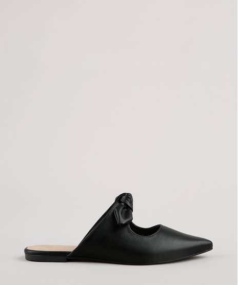 Mule-Feminino-Bico-Fino-Via-Uno-com-Laco-Preto-9815607-Preto_1
