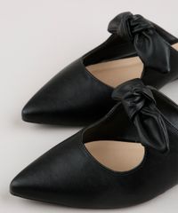 Mule-Feminino-Bico-Fino-Via-Uno-com-Laco-Preto-9815607-Preto_2