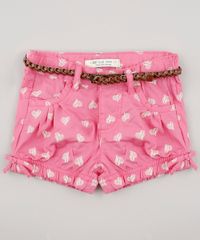 Short-Infantil-Estampado-de-Coracoes-com-Cinto-Rosa-9567754-Rosa_1