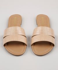 Rasteira-Slide-Feminina-Via-Uno-Texturizada-Croco-com-Vazados-Bege-9820346-Bege_4