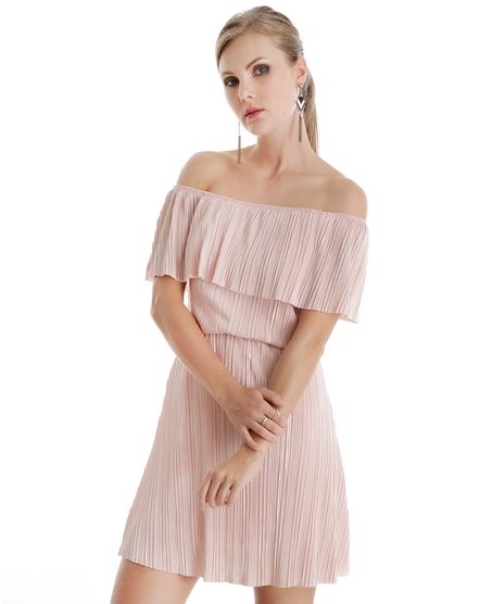 Vestido-Ombro-a-Ombro-Plissado-Rosa-Claro-8544743-Rosa_Claro_1