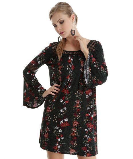 Vestido-Estampado-com-Renda-Verde-Escuro-8546998-Verde_Escuro_1
