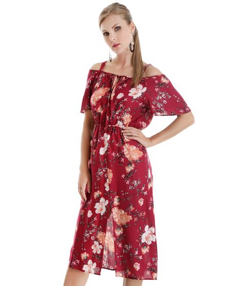 Vestido-Midi-Estampado-Floral-Vinho-8596738-Vinho_1