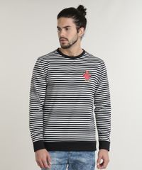 Camiseta-Masculina-E-T-Listrada-Manga-Longa-Gola-Careca-Preta-9720757-Preto_1