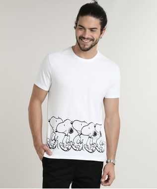 Camiseta-Masculina-Snoopy-Manga-Curta-Gola-Careca-Off-White-9781569-Off_White_1