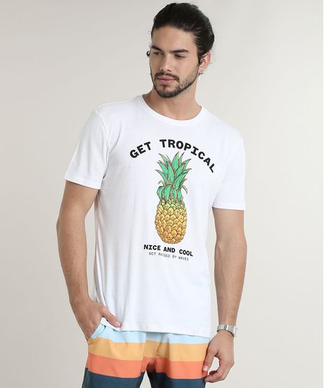 Camiseta-Masculina-Abacaxi--Get-Tropical--Manga-Curta-Gola-Careca-Off-White-9766764-Off_White_1