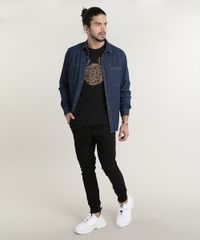 Camiseta-Masculina-Mickey-Animal-Print-Manga-Curta-Gola-Careca-Preta-9759810-Preto_3