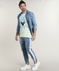 Camiseta-Masculina-Mickey-Estampada-Tie-Dye-Manga-Curta-Gola-Careca-Azul-Claro-9753113-Azul_Claro_3