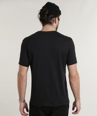 Camiseta-Masculina--Loud-e-Clear--com-Bordado-Floral-Manga-Curta-Gola-Careca-Preta-9737535-Preto_2