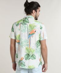 Camisa-Masculina-Tradicional-Estampada-de-Arara-Manga-Curta-Off-White-9734602-Off_White_2