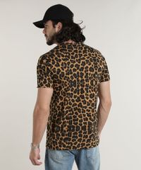 Camiseta-Masculina-Looney-Tunes-Estampada-Animal-Print-Manga-Curta-Gola-Careca-Caramelo-9759809-Caramelo_2