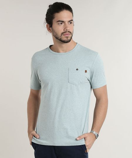 Camiseta-Masculina-Listrada-com-Bolso-Manga-Curta-Gola-Careca-Verde-Claro-9757177-Verde_Claro_1
