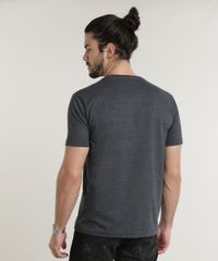 Camiseta-Masculina-O-Rei-Leao--Hakuna-Matata--Manga-Curta-Gola-Careca-Cinza-Mescla-Escuro-9778073-Cinza_Mescla_Escuro_2