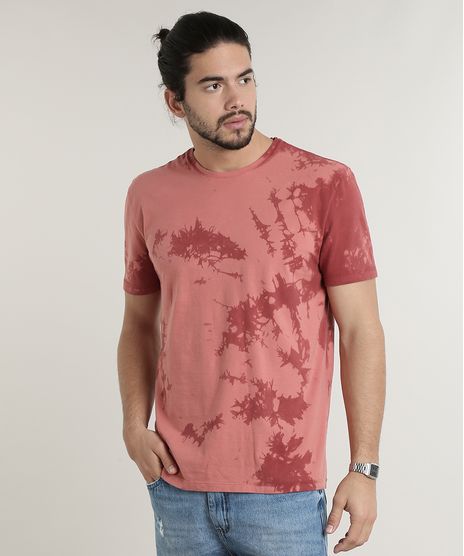 Camiseta-Masculina-Estampada-Tie-Dye-Manga-Curta-Gola-Careca-Vermelha-9778737-Vermelho_1