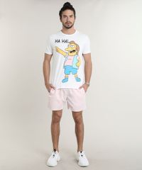 Camiseta-Masculina-Nelson-Os-Simpsons--Haha---Manga-Curta-Gola-Careca-Off-White-9781566-Off_White_3
