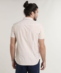 Camisa-Masculina-Comfort-Fit-Listrada-Manga-Curta-Caramelo-9523399-Caramelo_2