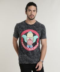 Camiseta-Masculina-Krusty-Os-Simpsons-Marmorizada-Manga-Curta-Gola-Careca-Chumbo-9714341-Chumbo_1
