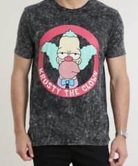 Camiseta-Masculina-Krusty-Os-Simpsons-Marmorizada-Manga-Curta-Gola-Careca-Chumbo-9714341-Chumbo_4