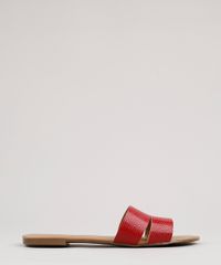 Rasteira-Slide-Feminina-Via-Uno-Texturizada-Cobra-em-Verniz-com-Vazados-Vermelha-9820347-Vermelho_1