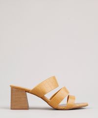 Tamanco-Feminino-Oneself-Salto-Quadrado-Texturizado-Croco-Mostarda-9805960-Mostarda_1