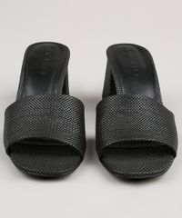 Tamanco-Feminino-Oneself-Salto-Quadrado-Texturizado-Preto-9805966-Preto_4