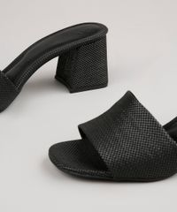Tamanco-Feminino-Oneself-Salto-Quadrado-Texturizado-Preto-9805966-Preto_5
