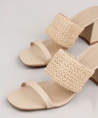 Tamanco-Feminino-Oneself-Salto-Quadrado-Texturizado-Bege-9825673-Bege_2