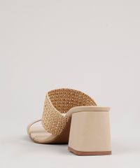 Tamanco-Feminino-Oneself-Salto-Quadrado-Texturizado-Bege-9825673-Bege_3