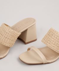 Tamanco-Feminino-Oneself-Salto-Quadrado-Texturizado-Bege-9825673-Bege_5