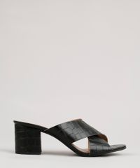 Tamanco-Feminino-Oneself-Croco-Salto-Medio-Quadrado-Preto-9805968-Preto_1